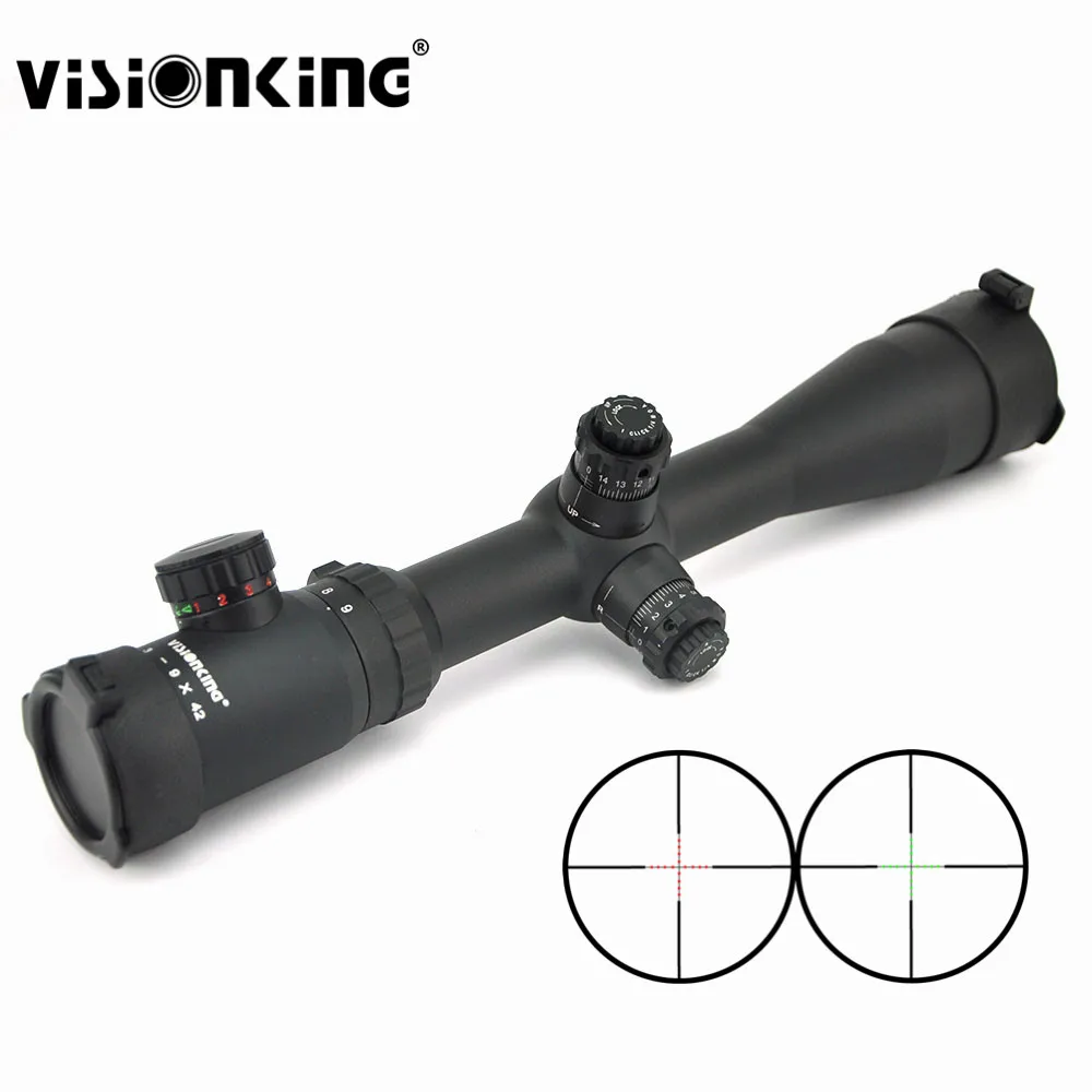 Visionking 3 9x42 прицел 30 мм трубчатый светящийся Снайперский ar15 m16 водонепроницаемый
