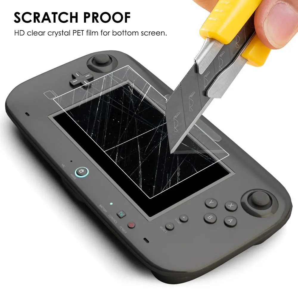 3 шт. прозрачная Антибликовая Защитная пленка для ЖК экрана Nintendo Wii U|screen protector|cover