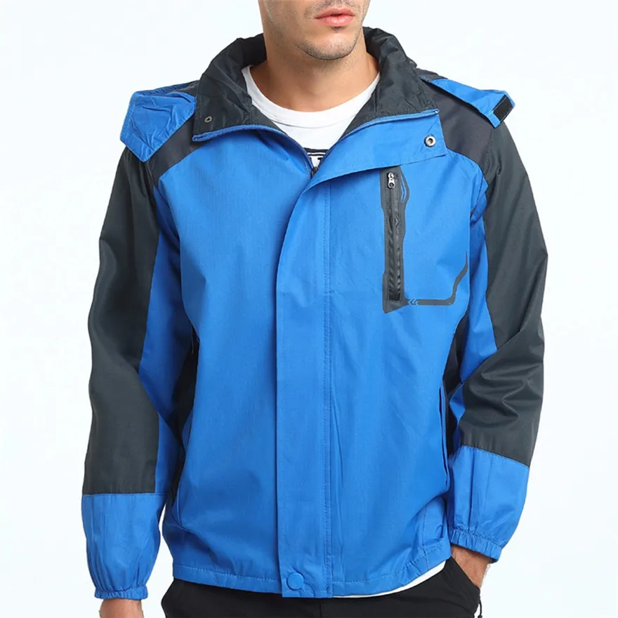 Водонепроницаемая спортивная куртка Мужской Повседневный плащ верхняя одежда с