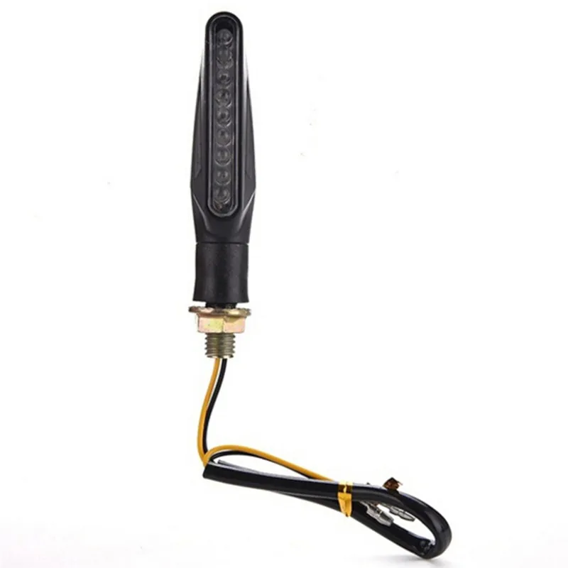 4 шт. Гибкая лампа с желтым светом Универсальный Мотоцикл СИД поворотные