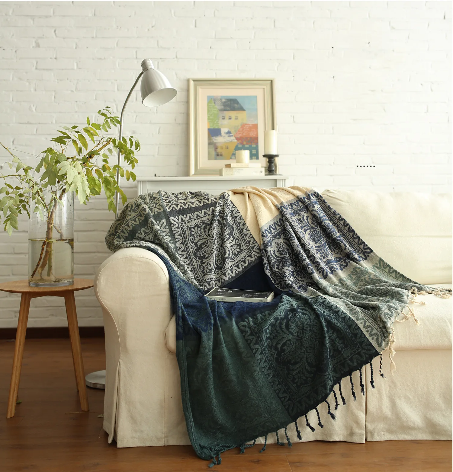 Chenille Sofa Towels With Tassels Chinese Traditional Sofa Covers Throw Blankets Funiturn Protectors Home Textile Almofas Decor