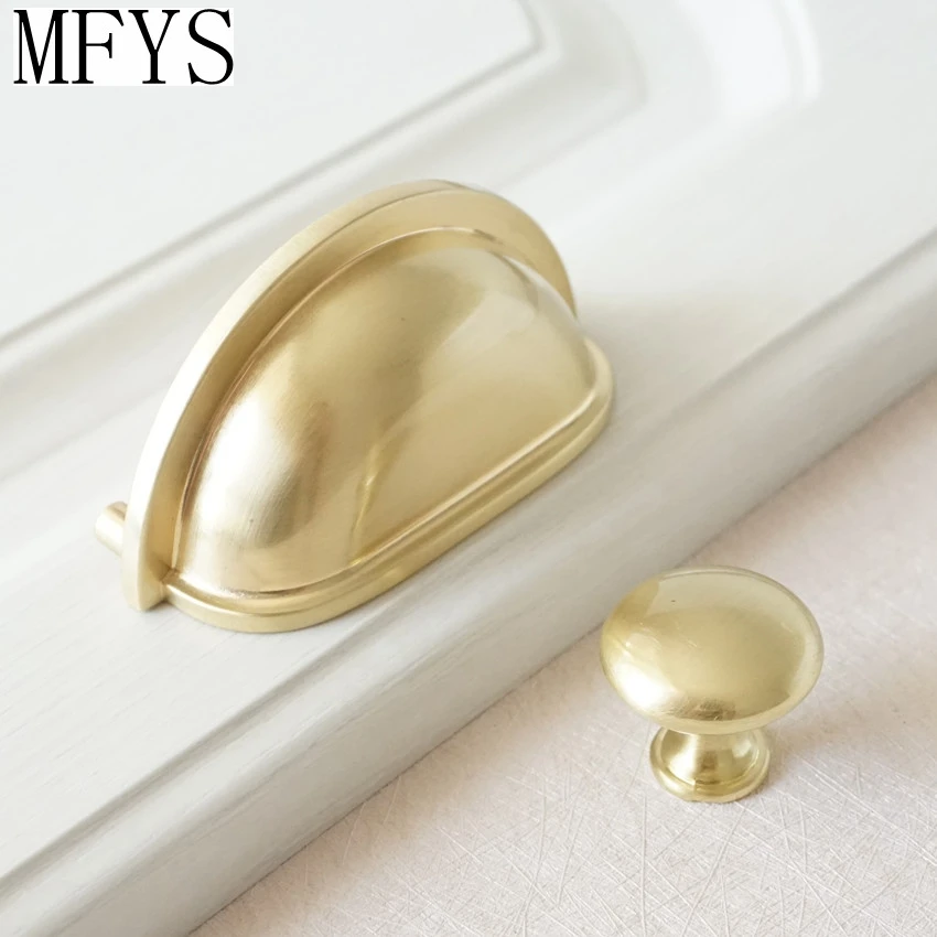 3 &quotЗолотая чашка выдвижной ящик тянет ручка комода Ручки раковины ящика чаша