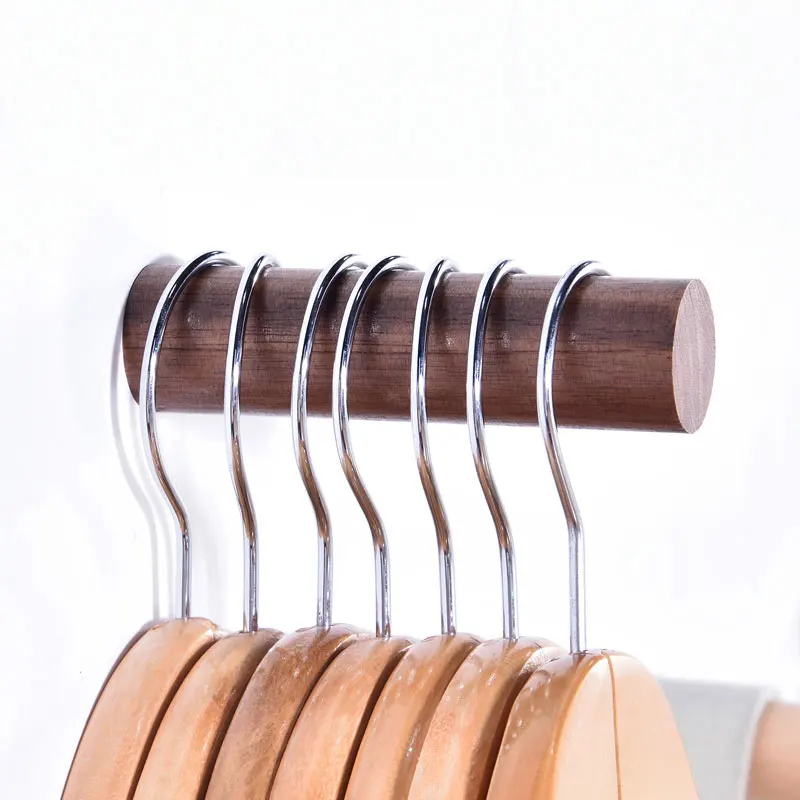 Clothes Hanger Wood Wall Rack Robe Hooks Home Decoration oak Decorative for Hanging Coat Hook | Дом и сад