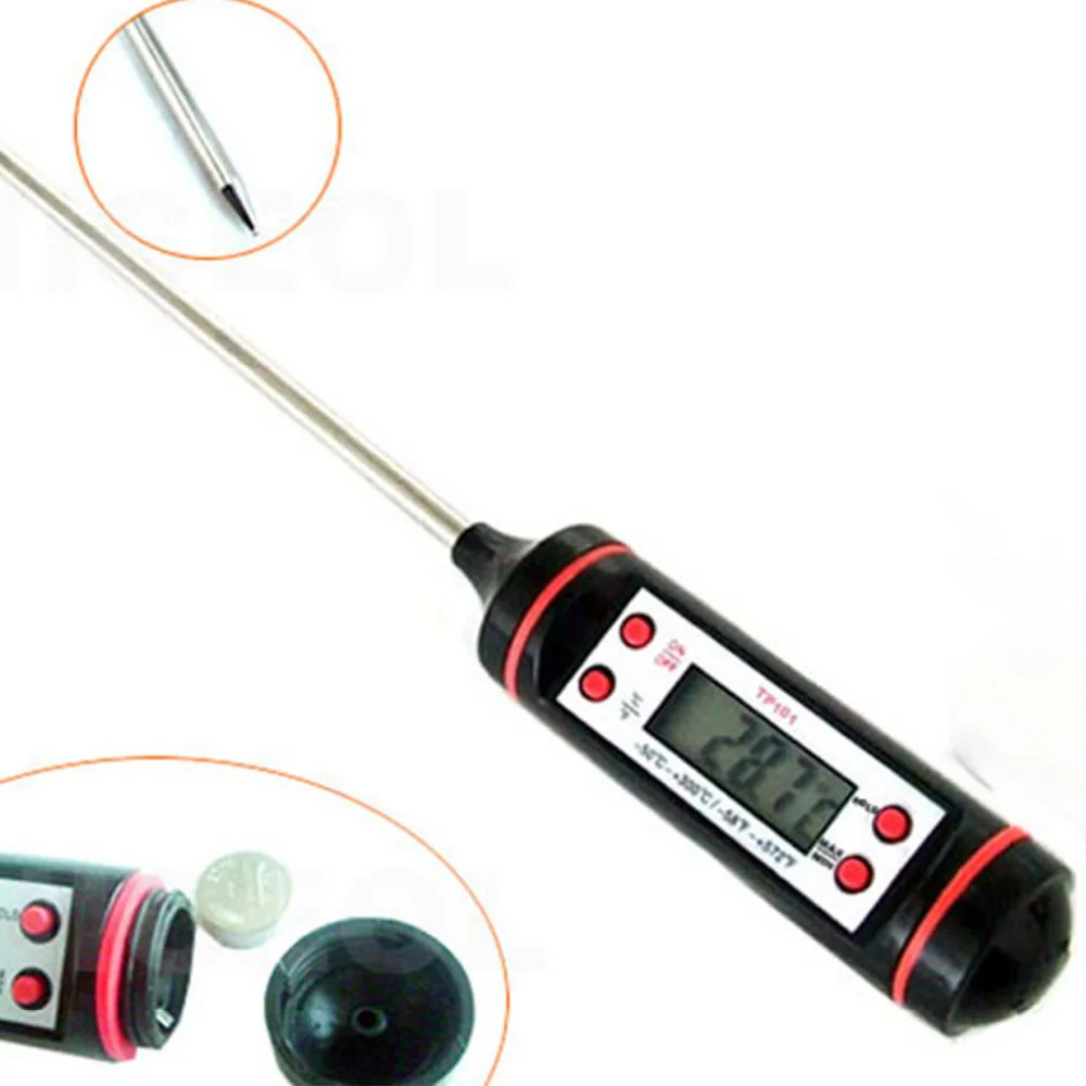 Цифровой термометр хорошего качества с ЖК дисплеем датчик температуры еды для
