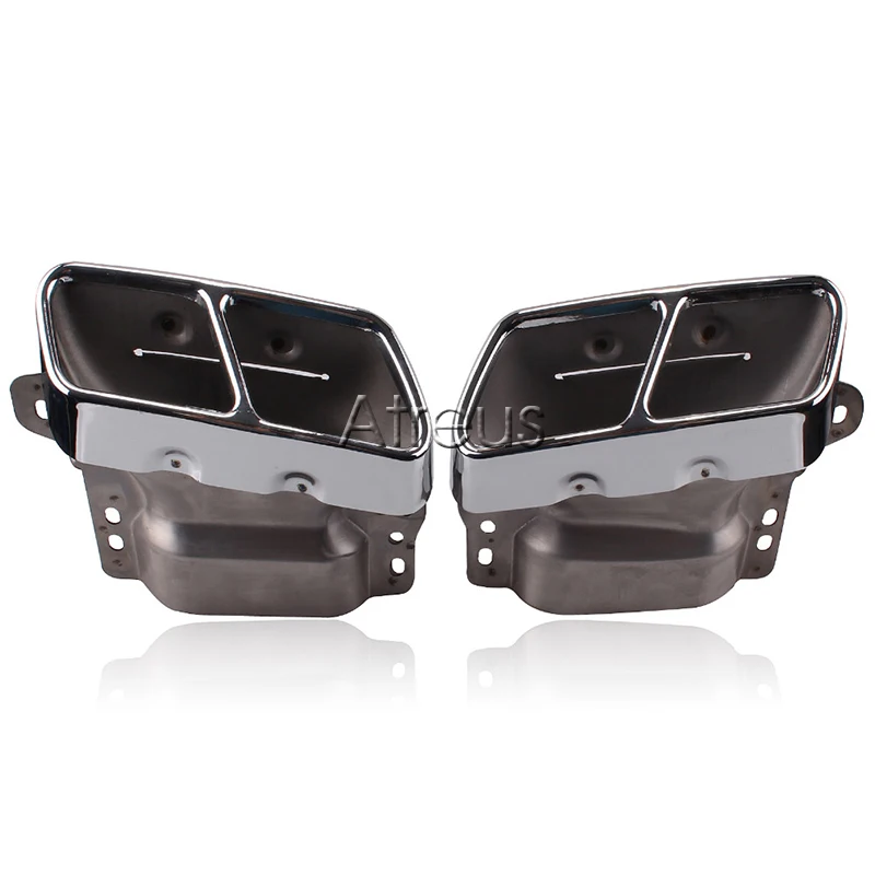 ZD 2X для Mercedes Benz W164 W221 S300 S350 S500 A45 W166 W251 W216 S CLA ML AMG класс автомобиля выхлопной трубы глушитель наконечник чехлы