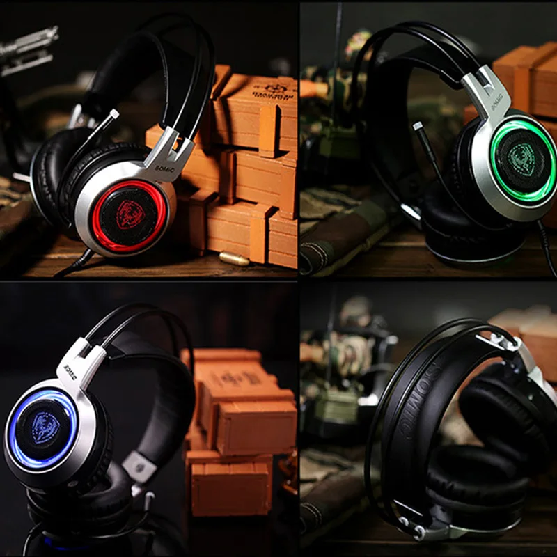 Somic G951 проводные наушники с микрофоном, игровая гарнитура, игровые наушники, Usb наушники, бас стерео звук, гарнитура для геймера