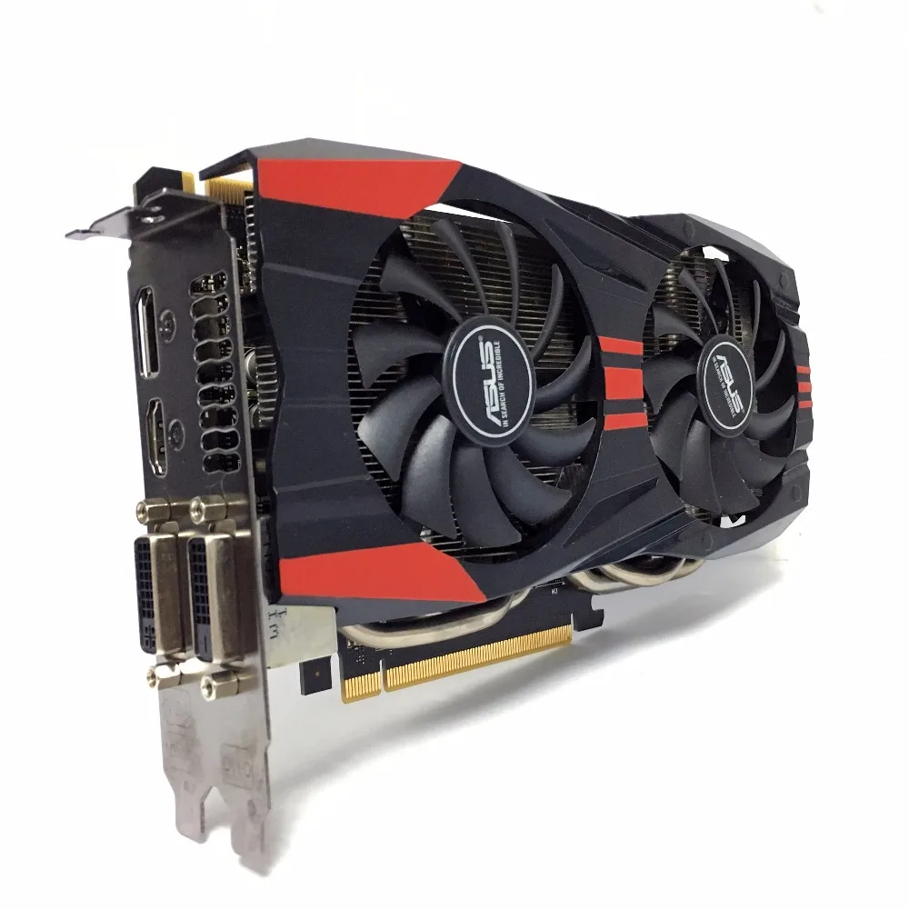 Asus GTX760 2 GB D5 DDR5 256Bit PC Настольный GTX 760 2G видеокарты PCI Express 3 0 компьютерная видеокарта