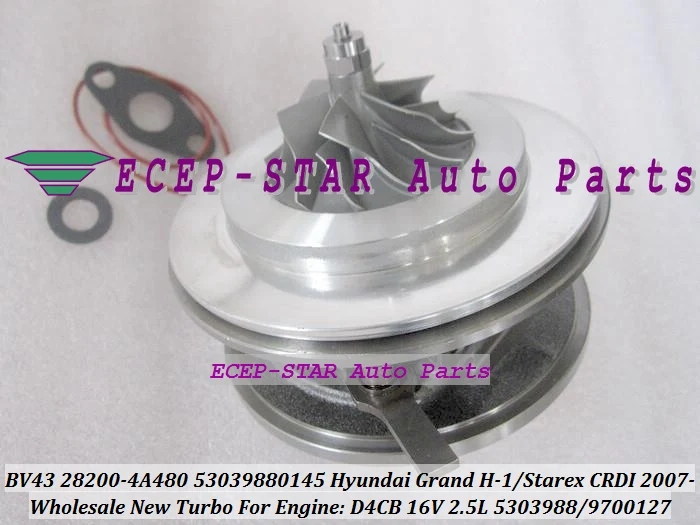Картридж Turbo CHRA BV43 28200 4A480 53039880145 53039700145 для HYUNDAI H 1 грузоподъемность путешествий 2007