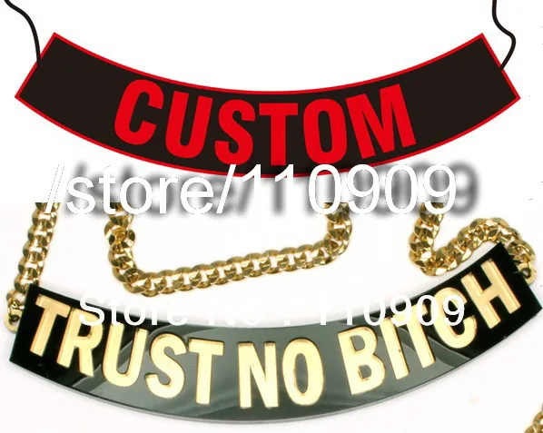 Модные Акриловые Ожерелья Trust No Man Bitch style на заказ|m necklace|necklace mfashion necklace |