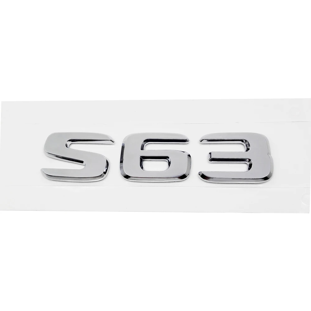 For W210 W212 W205 W124 W163 for Mercedes Benz S Class AMG S63 S200 S250 S350 Trunk Rear Lid Emblem Badge Alphabet Letter Decal |