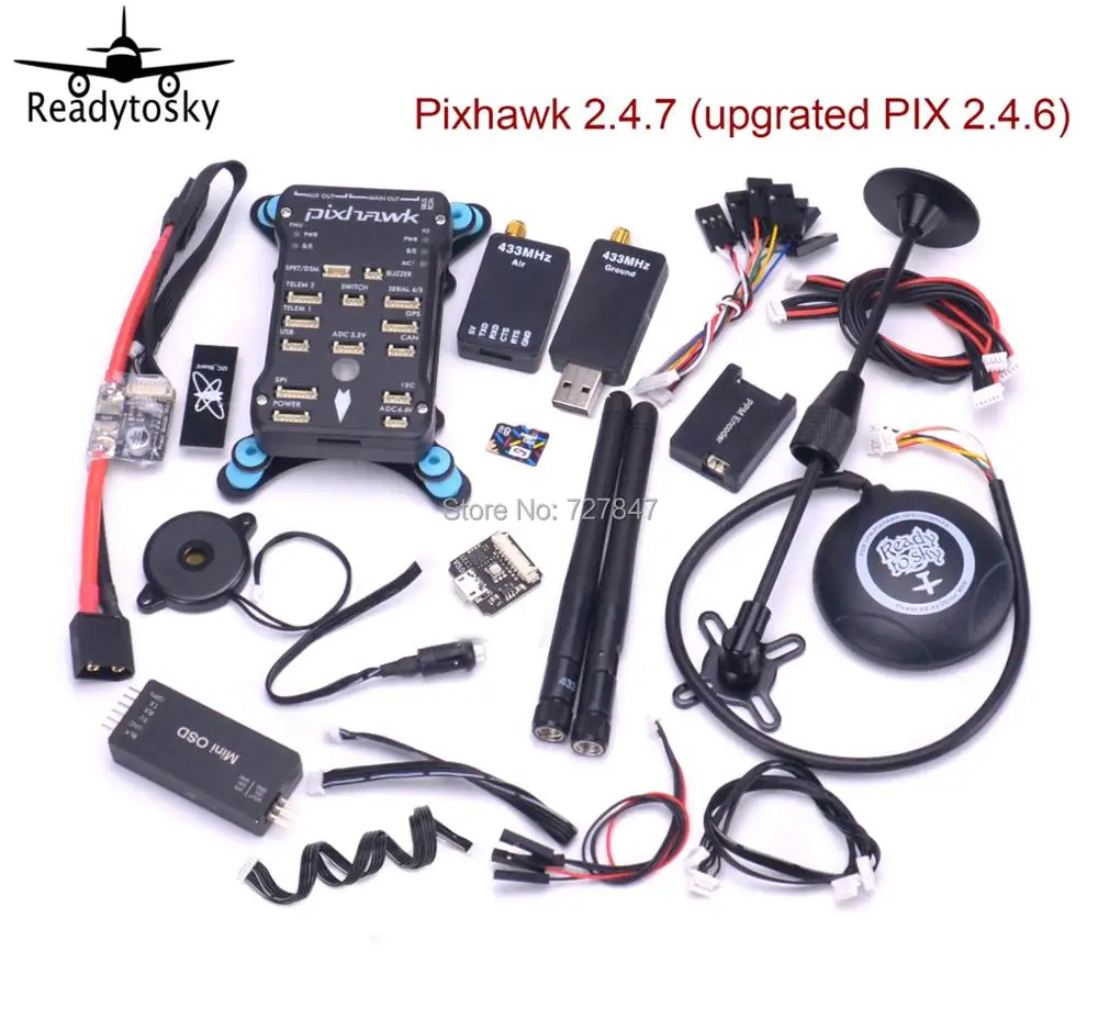 Пульт дистанционного управления Pixhawk PX4 Pixpilot v 2.4.7/Pix 2.4.8 пульт M8N GPS Minim OSD 433|minim osd|m8n