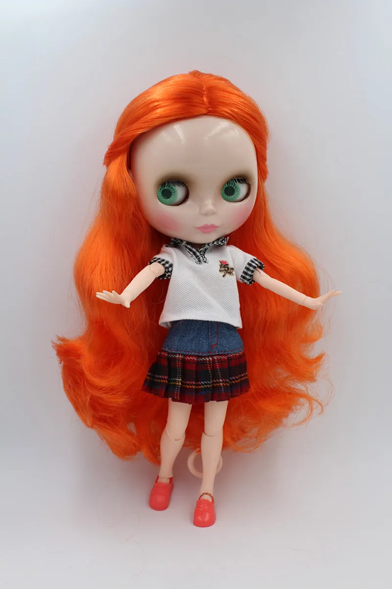 Blygirl Dolls Orange green Hair Joints Body Blyth for their makeup The hand can be rotated | Игрушки и хобби