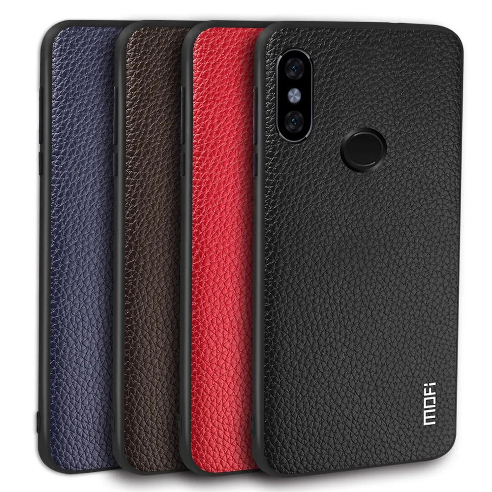MOFi Back Cover for Xiaomi Redmi Note 5 Pro Phone Case Note5 PU Leather Half-wrapped Housing Coque |