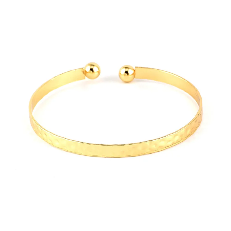 4 шт./компл. Мода Boho круглый нерегулярные Регулируемый золотой браслет набор для