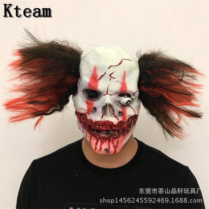 Горячая Распродажа страшно латекс 1990 Стивен Кинг это клоуна Джокера костюм