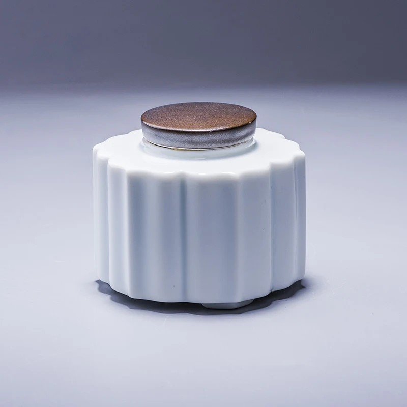 Цзиндэчжэнь Селадон чайные Банки белый фарфор чай Caddy конфеты кофе бутылки для