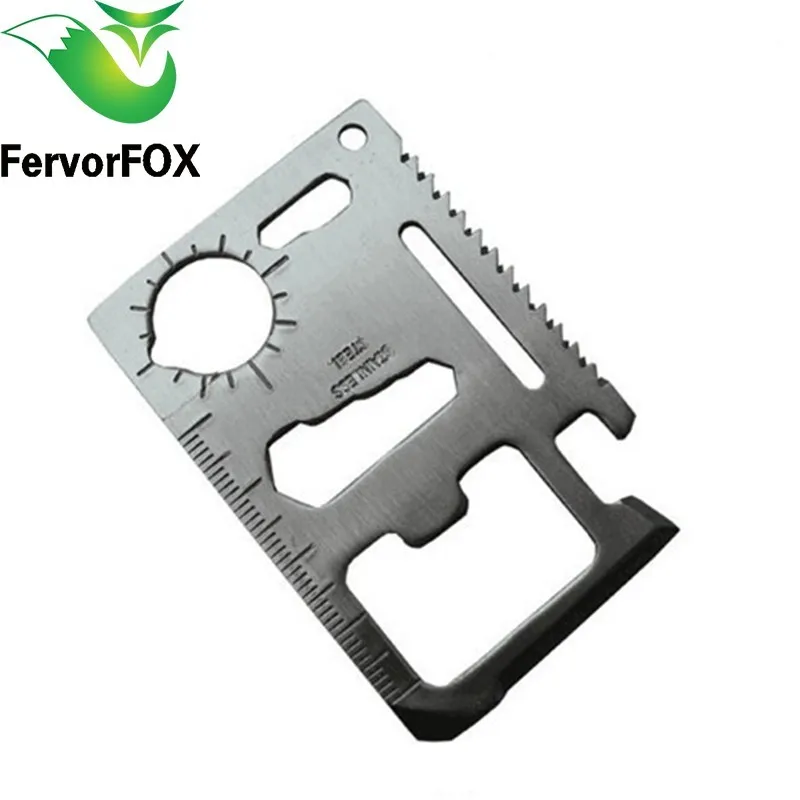 Multi Tools 11 in 1 Multifunction Outdoor Hunting Survival Camping Pocket Military Credit Card Knife Silver|silver silver|silver knifesilver card |