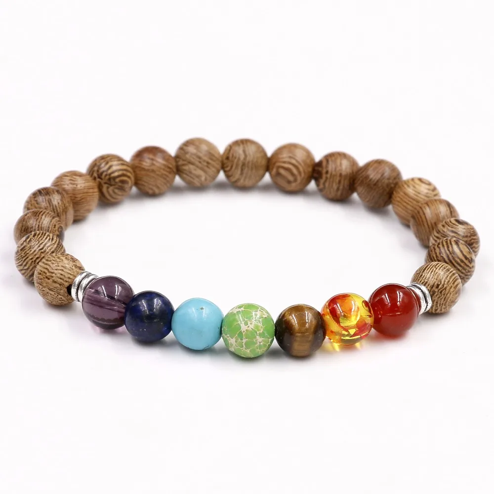 2017 ювелирные изделия ручной работы 7 ярких бусин из натурального камня