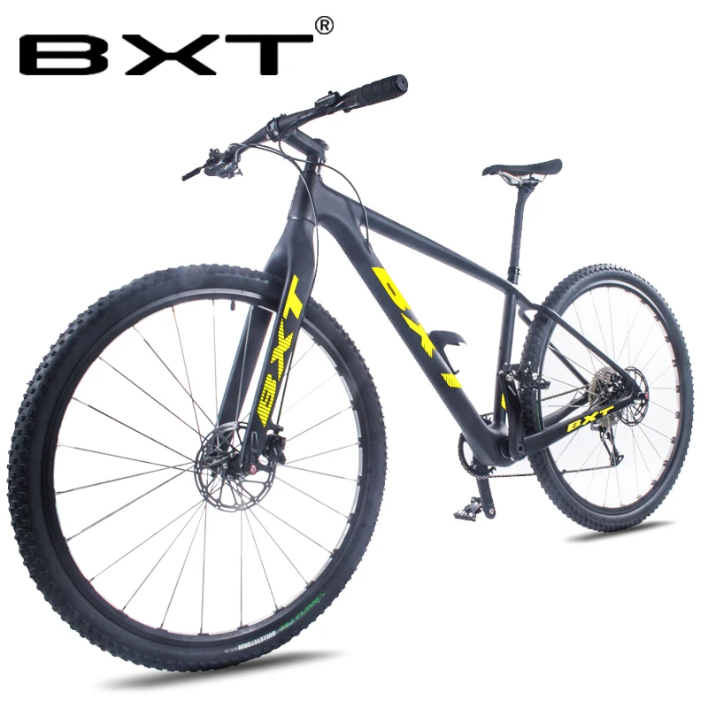 BXT 29 дюймов велосипед новый полный углеродный горный 29er сквозная ось рама 11*1