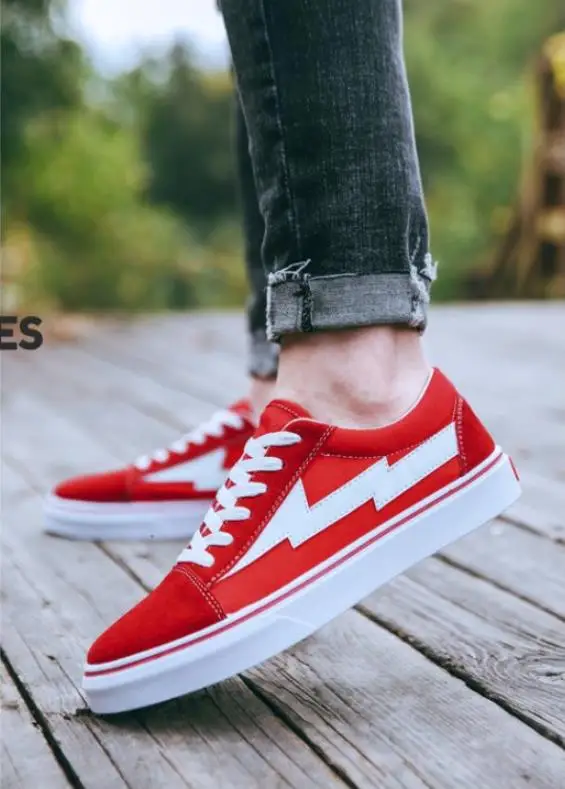 2019 new generation of men canvas shoes fashion outdoor casual red sneakers classic black travel flats | Обувь