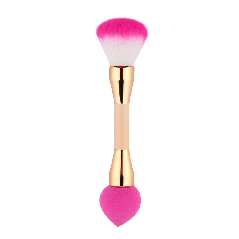 Детская Кисть для макияжа с двойной головкой набор кистей растушевки пуховка