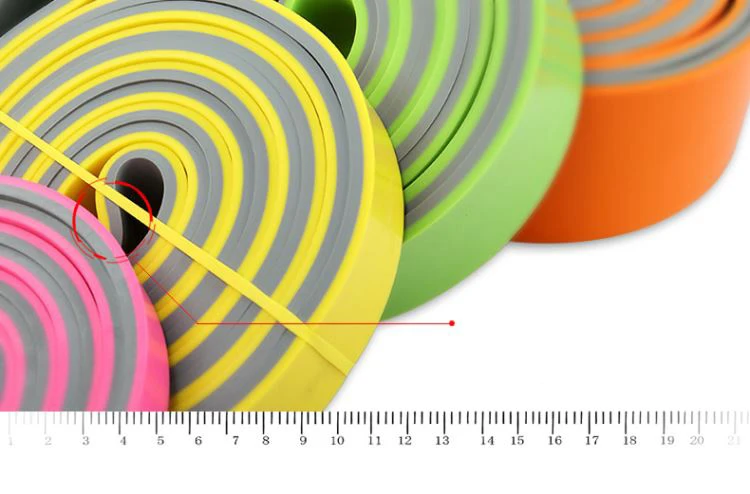 208 см Натуральная латексная растягивающаяся лента Эспандеры сила латекса петля Бодибилдинг йога группа растягивающаяся Тренировка Фитнес упражнения