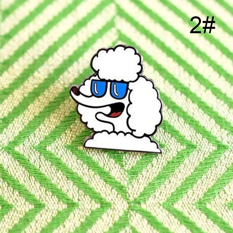 Креативная мультяшная милая собака рубашка корсаж воротник мета модная брошь