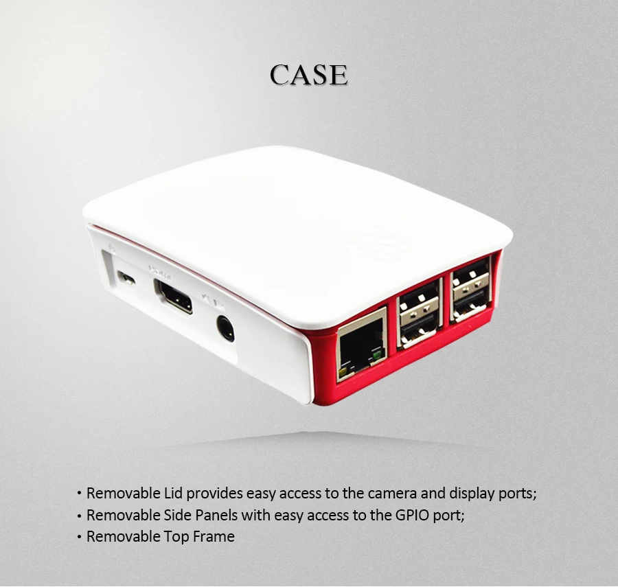Raspberry Pi 3 стартовый набор-pi 3 плата/ Официальный чехол/16G micro SD карта/5V2. 5A US источник питания/логотип теплоотвод
