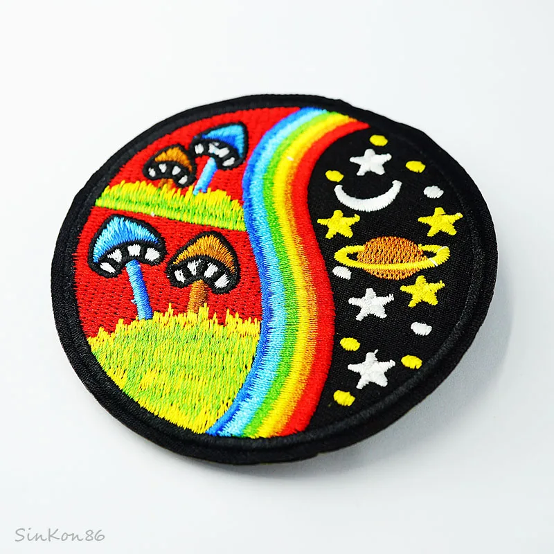 Нашивки с рисунком ночного неба Размер: 8 6x8 6 см|patch cloth|iron ondiy patch |