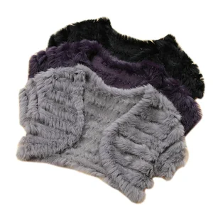 Хит продаж 2017, Маленькая шаль для свадьбы, Женский вязаный из меха кролика, накидка, шарф, жилет, женский жилет для невесты, бесплатная доставка