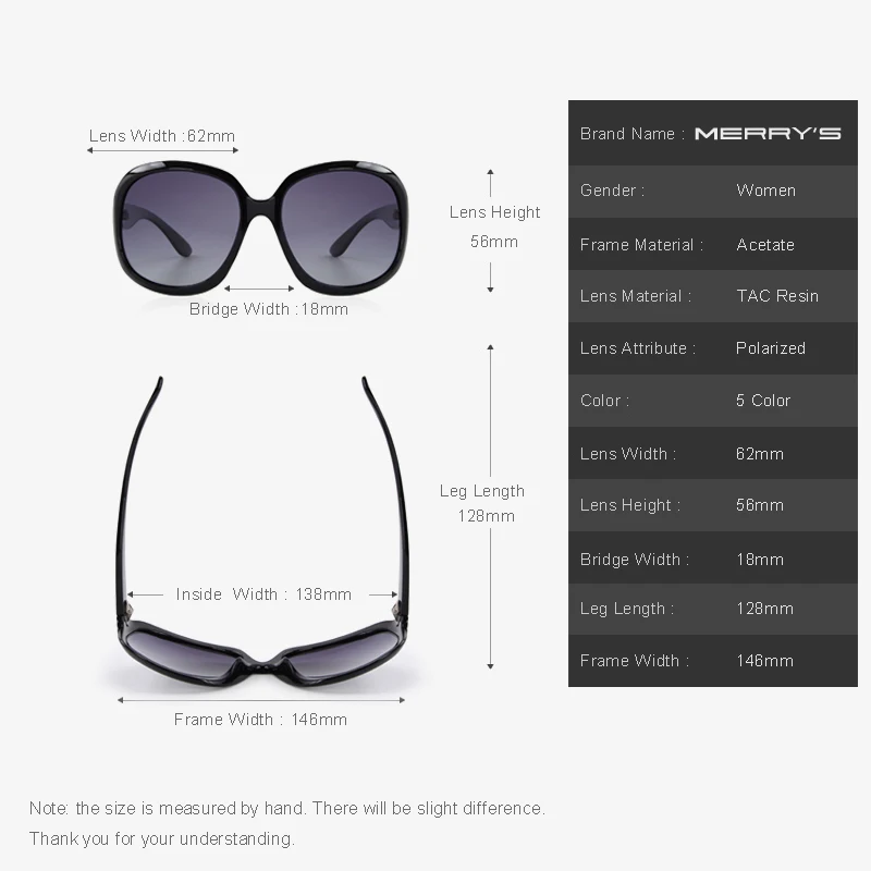 MERRYS DESIGN Women's Retro Polarized Sunglasses - Lady Driving Sun Glasses with 100% UV Protection (S6036) image 4