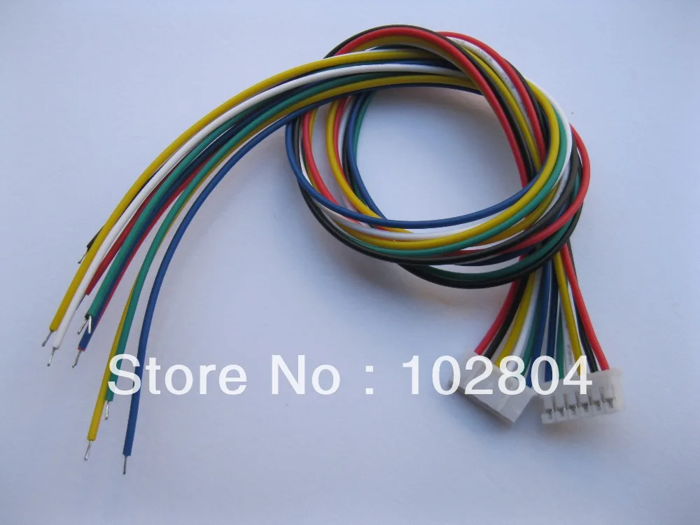 50 шт. PH 2 0 мм 6 контактный гнездовой поляризованный разъем с 26AWG 7 9 дюйма 300