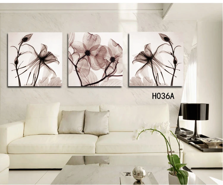 Бесплатная доставка хит продаж 3 панели современная настенная краска для дома