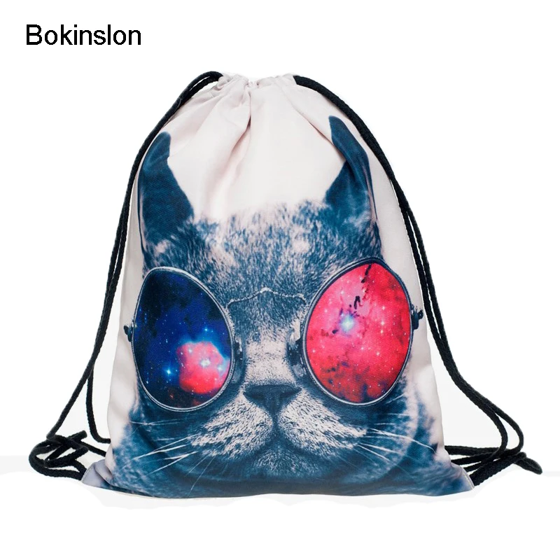 Bokinslon мода мультфильм рюкзак Для женщин Повседневное 3D печать путешествия softback