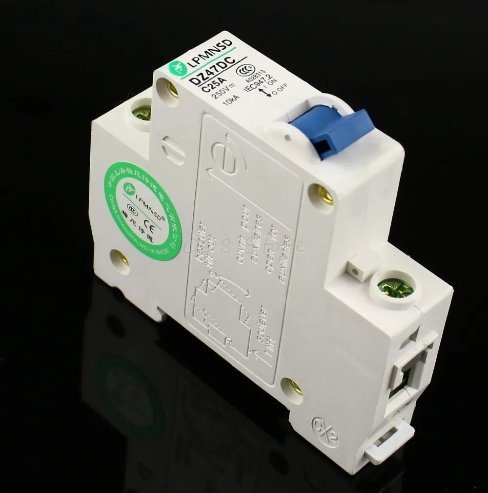 DZ47 DC 1P 25A 250V Solar energy Air breaker MCB Electric swich Antiflame | Обустройство дома