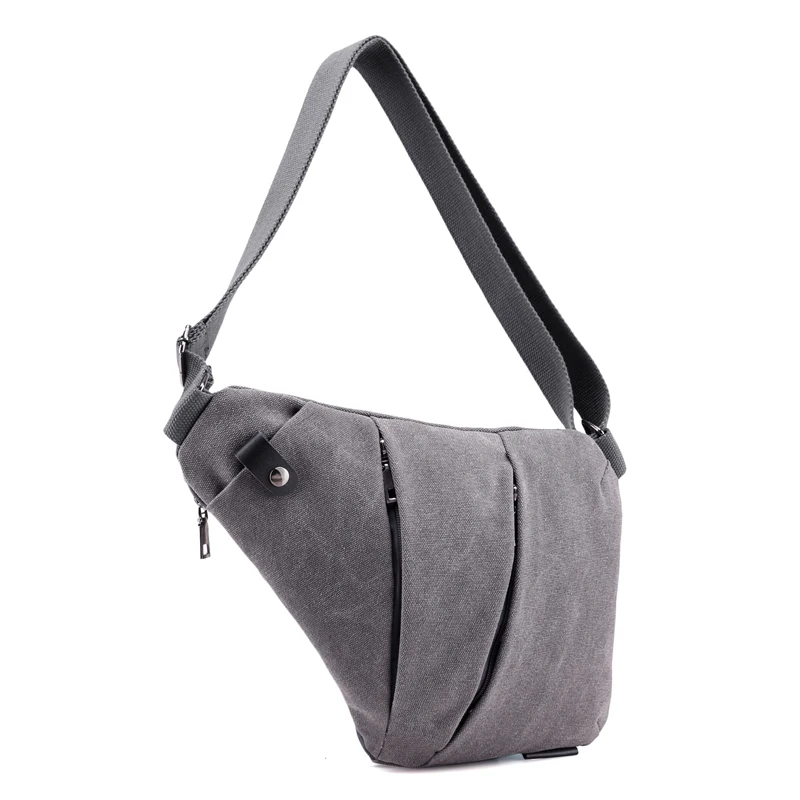 Высокое качество модная мужская холщовая нагрудная сумка простая