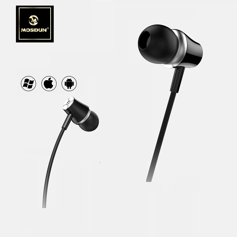 Наушники Mosidun со встроенным микрофоном 3 5 мм гарнитура с шумоизоляцией и