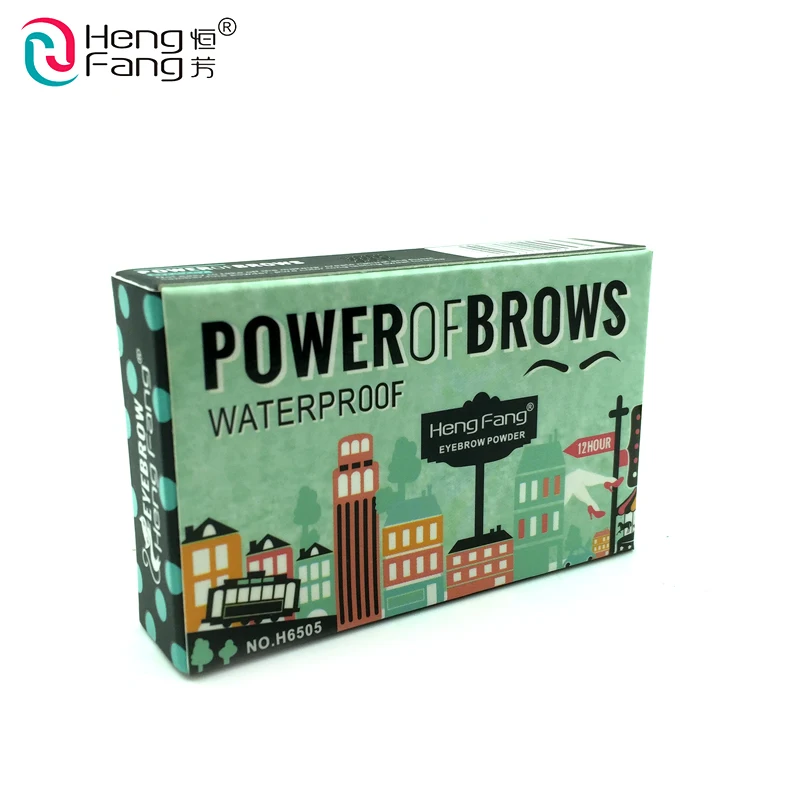 2 цвета стойкая пудра для бровей палитра усилитель с зеркалом и кистью 8 г макияж