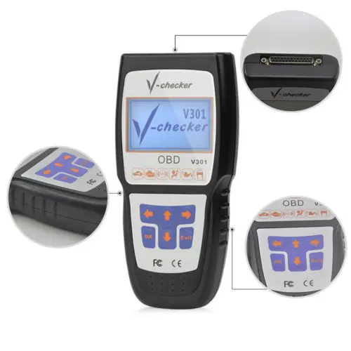 V checker V301 EOBD OBD2 сканер кода неисправности автомобильного двигателя|Детали и