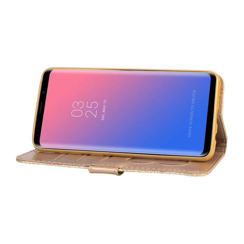 Роскошный кожаный силиконовый чехол-книжка для samsung Galaxy S9 S8 Plus S7 S6 Edge samsung Note 8 9 J4 J6 A5 A6 Plus