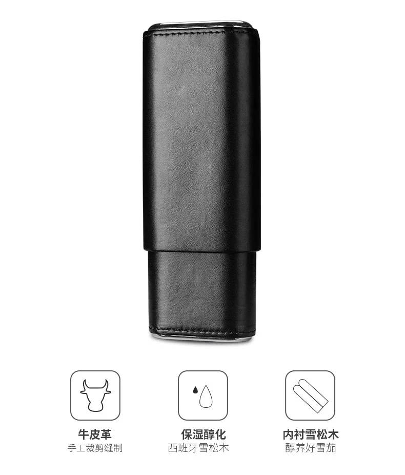 CIGARLOONG портсигар увлажняющий набор портативный Fit 3 палочки портсигар футляр для коробки хранения сигарет с Изысканная Подарочная коробка CLH-0112