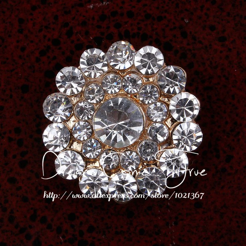 Декоративные пуговицы со стразами 200 шт./лот 20 мм|rhinestone buttons|decorative rhinestone buttonsgold buttons
