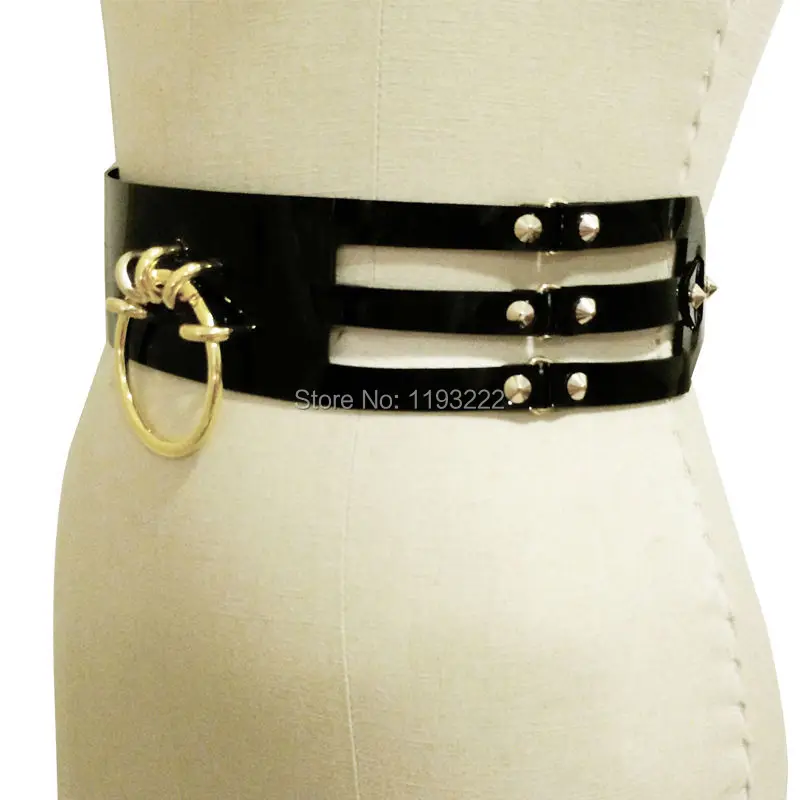 Ручная работа 100% в стиле панк-рок трехрядный клетчатый O-образный кожаный золотой