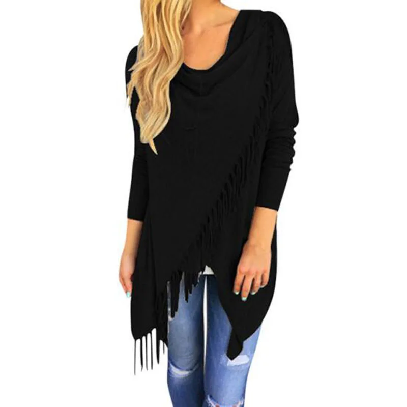 2016 новый осенне-зимний женский кардиган с длинным рукавом и асимметричным