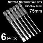 Набор Магнитных отверток для дрели, 75 мм, 6 шт.