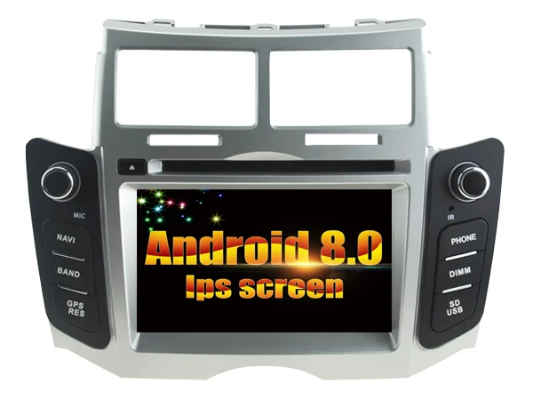 Android 8 0 ips экран авто стерео Мультимедиа для TOYOTA YARIS (2005 2011) Автомобильный dvd плеер gps