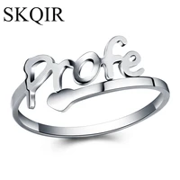 letter profe cuff rings for men women fashion jewelry to profesor teacher birthday gift open ring love anillos mujer 2019 bijoux