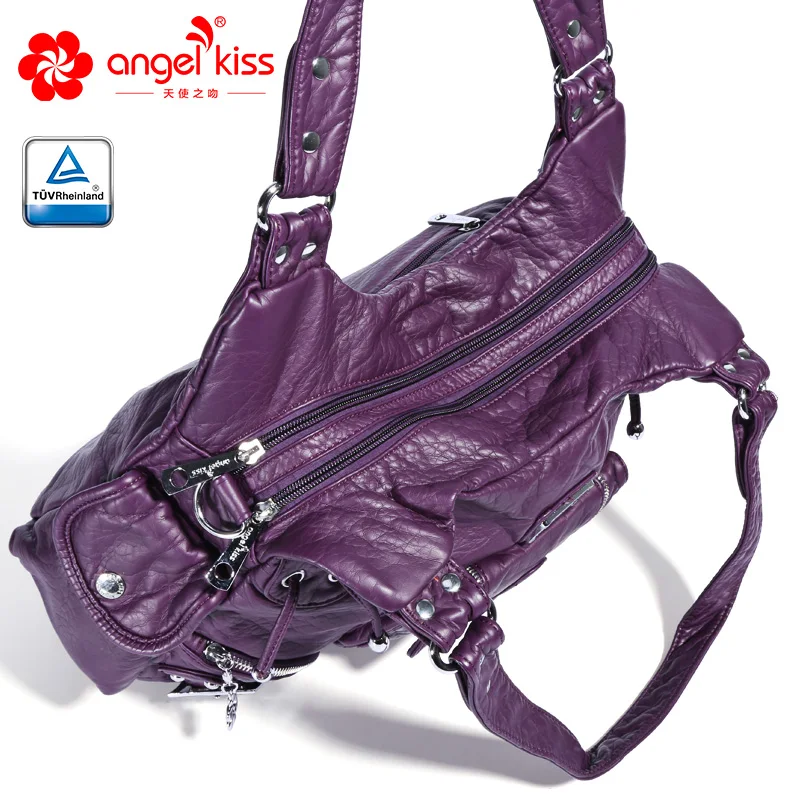 Angelkiss Брендовые женские повседневные Ручные Сумки из искусственной кожи сумочки
