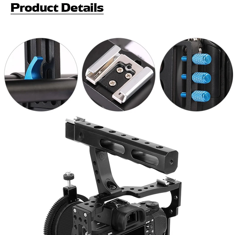 Capsaver 15 мм Rod Rig Видео DSLR камера клетка стабилизатор Ручка непрерывного фокуса для sony A7SII A7R A7S A7 A7RII Panasonic GH4