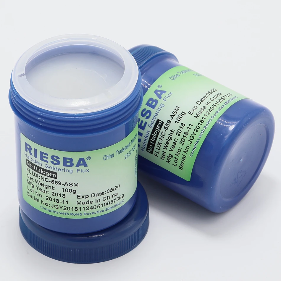 RIESBA NC-559-ASM молочно-белая паяльная паста BGA Паяльные аппараты 100 г молочно-белая